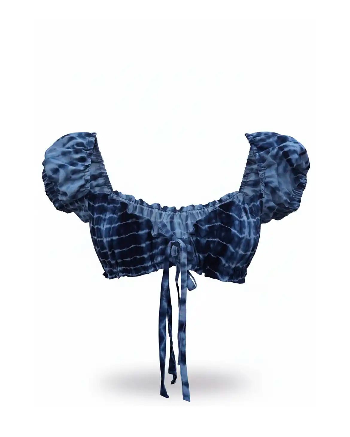 Blue Aira Crop Top - Shopsuhi
