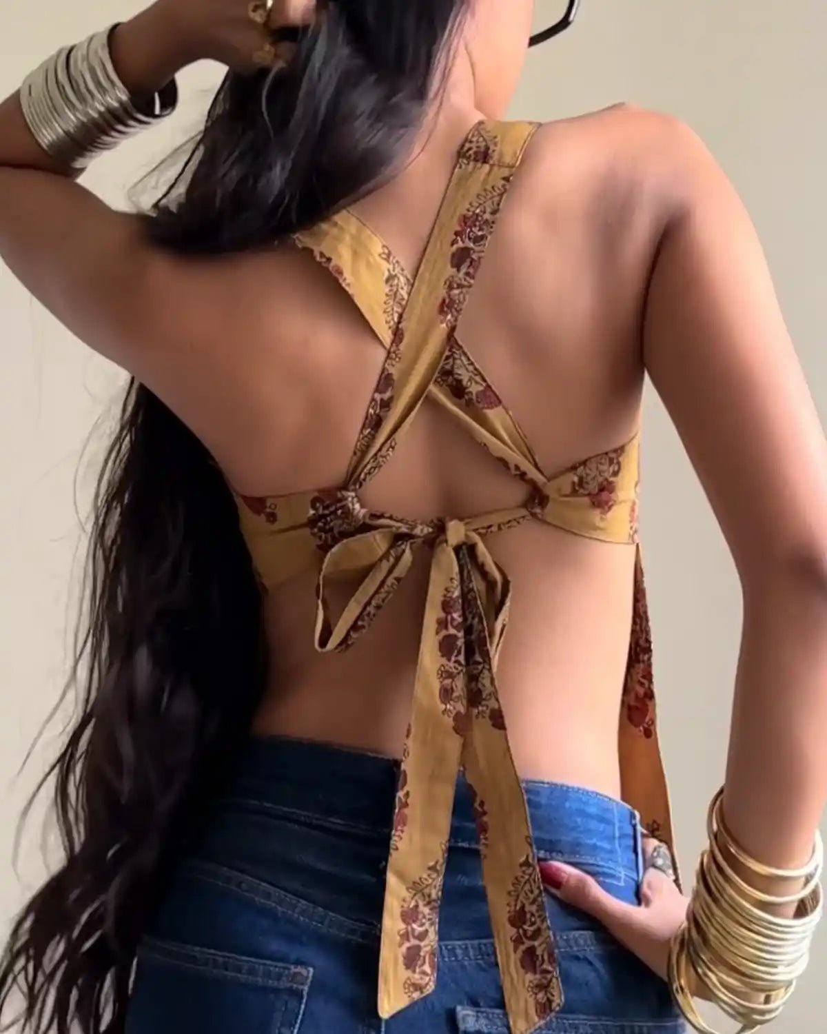 Gold Vajra Top - Shopsuhi