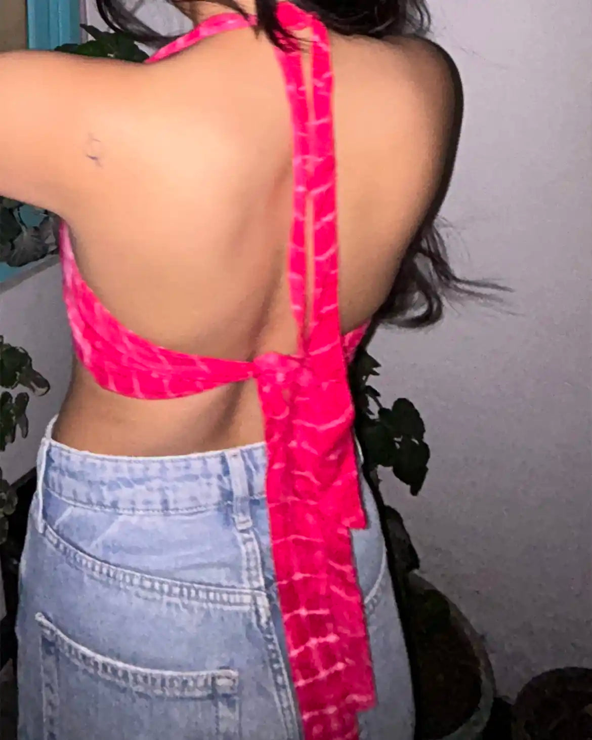 Pink Nuri Halter Neck Top