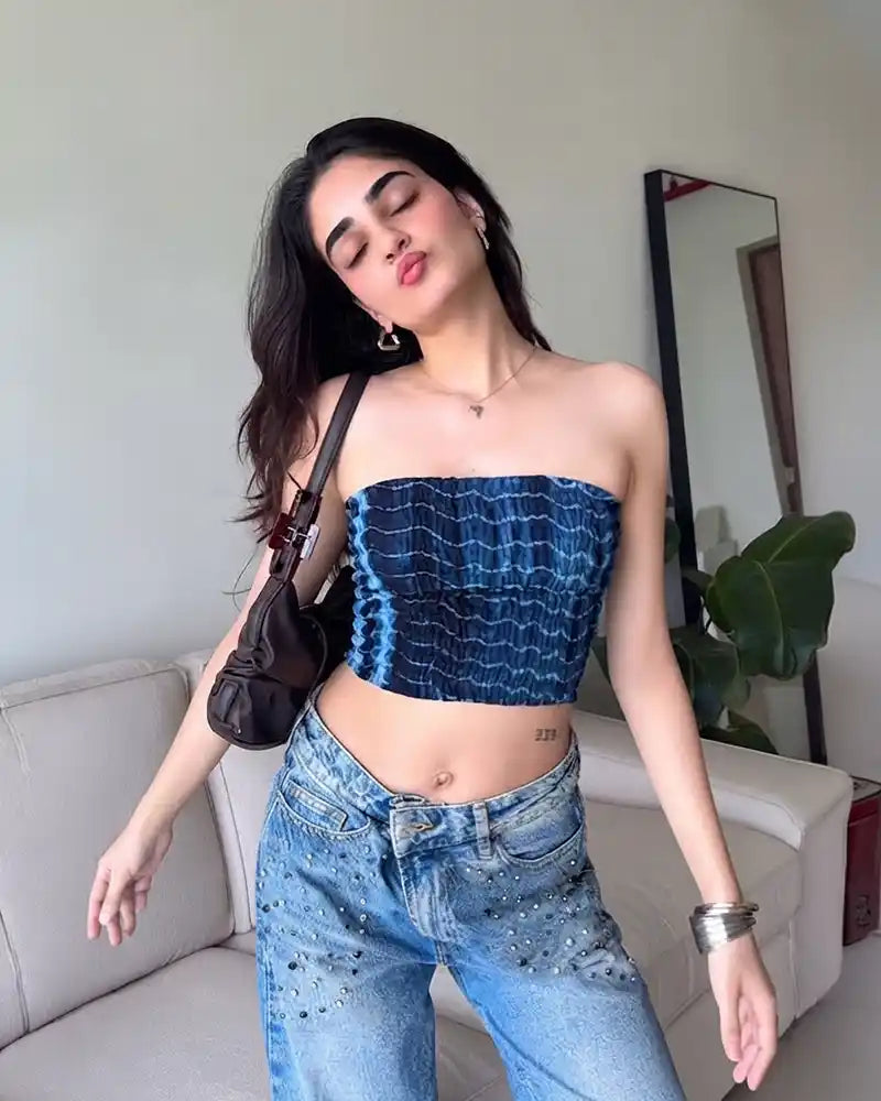 Stormy blue Pri Tube top