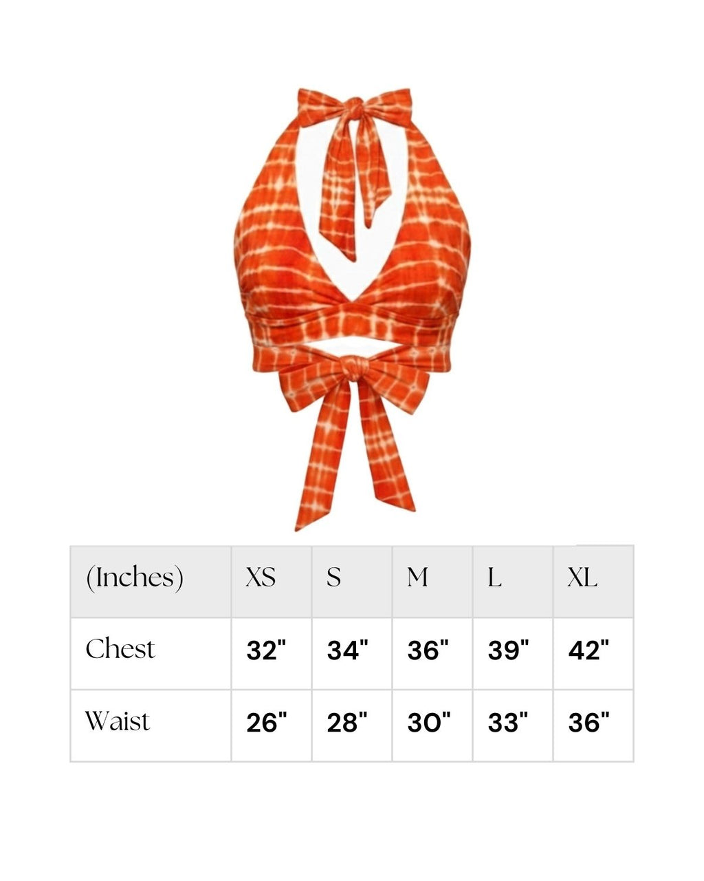 Orng Nuri Halter Neck Top