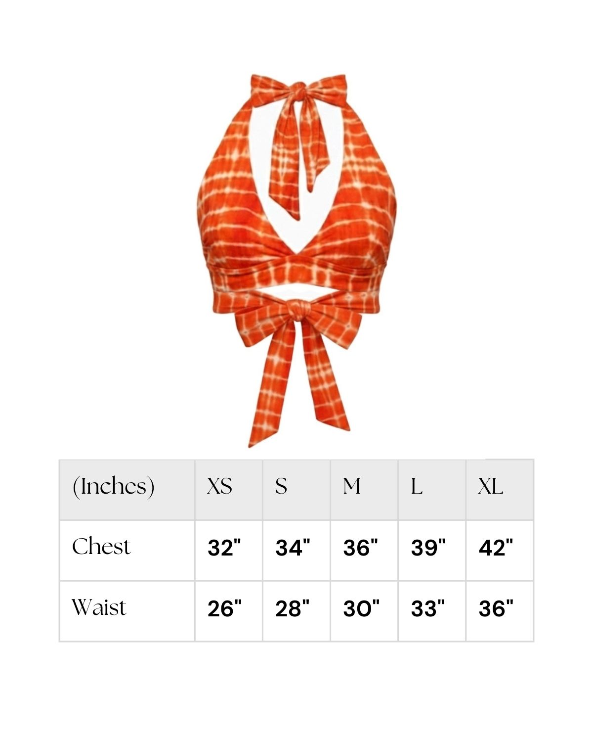 Orng Nuri Halter Neck Top