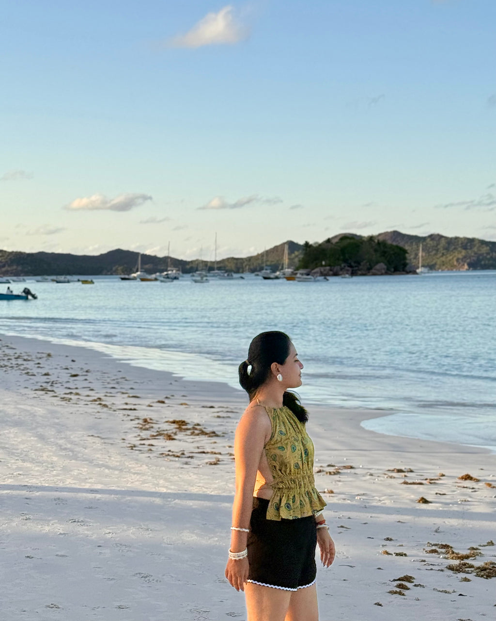 Mustard Yellow Sharvari Top