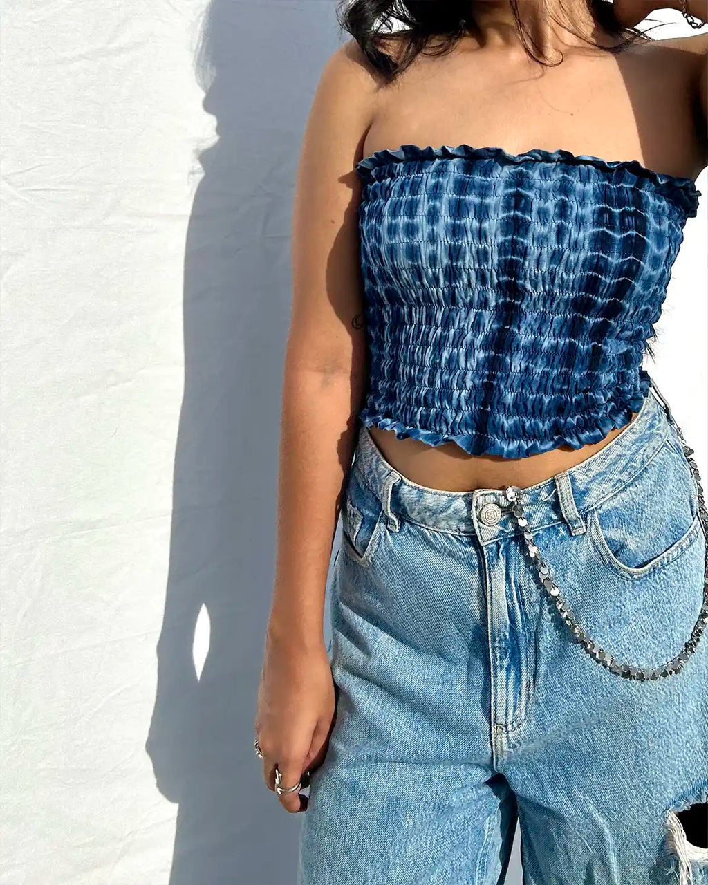 Stormy blue Pri Tube top