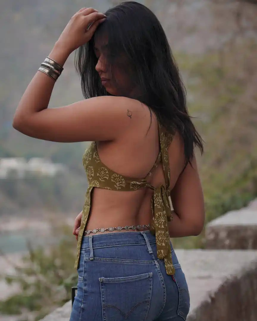 Olive Vajra Top