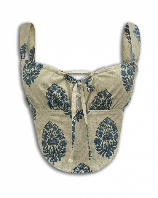 Gray Aru Corset Top