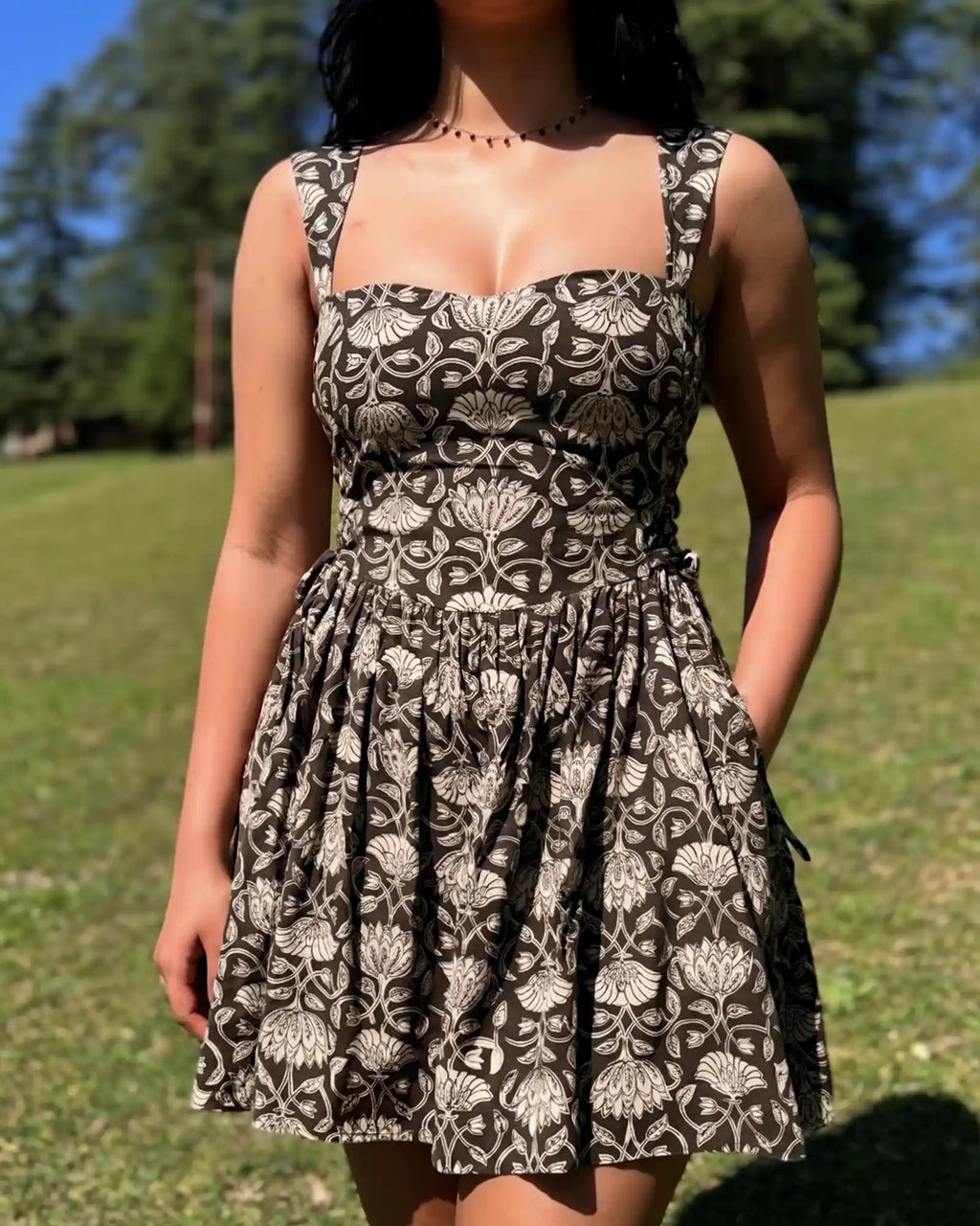 Black Moonflower Dress - Shopsuhi