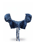 Blue Aira Crop Top - Shopsuhi