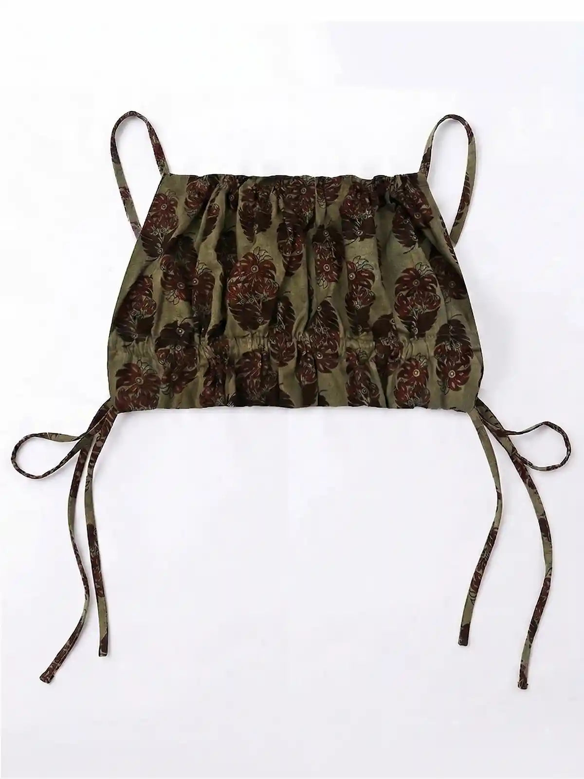 Brown Rutvi backless top