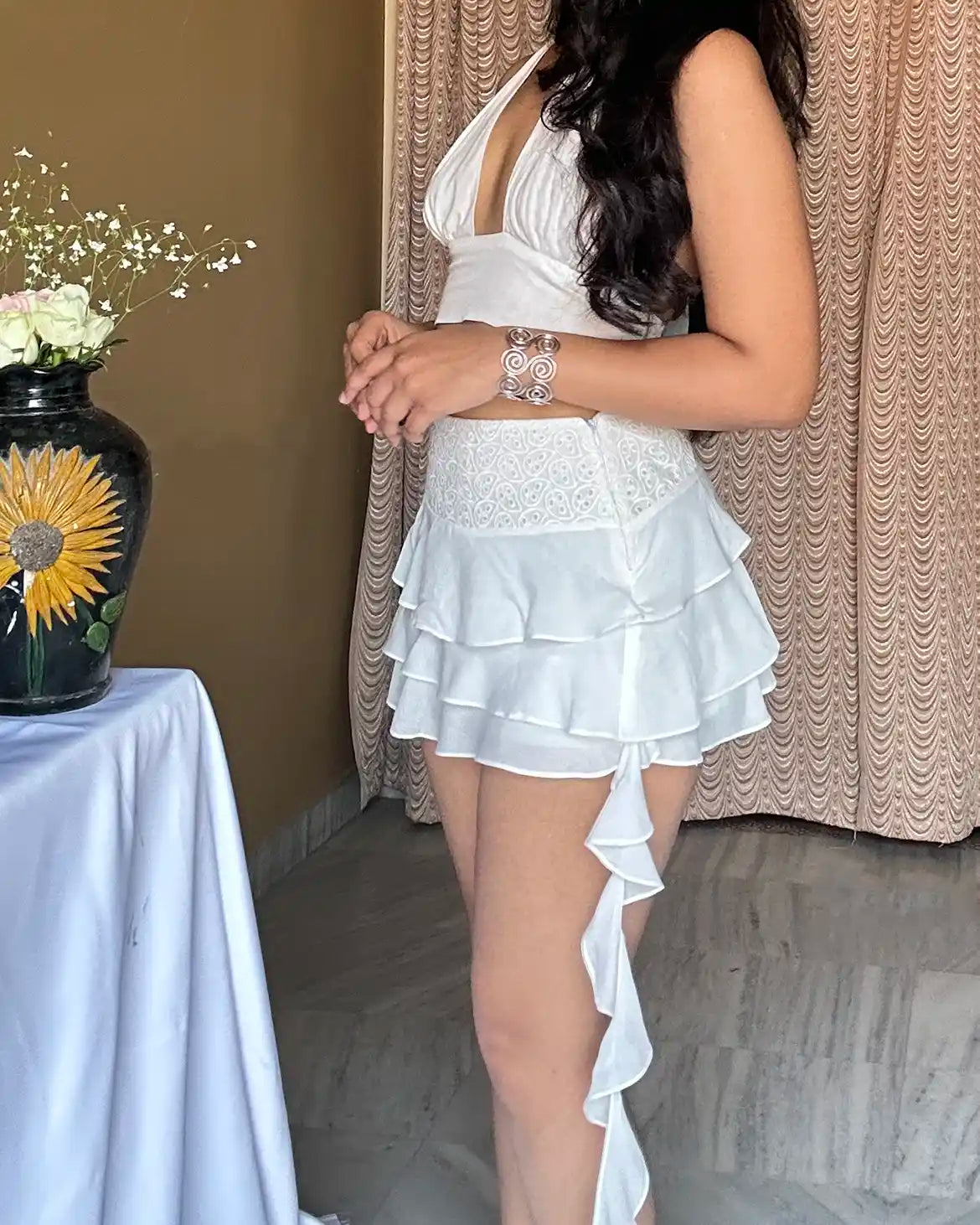 Elina Trail Ruffle Skirt