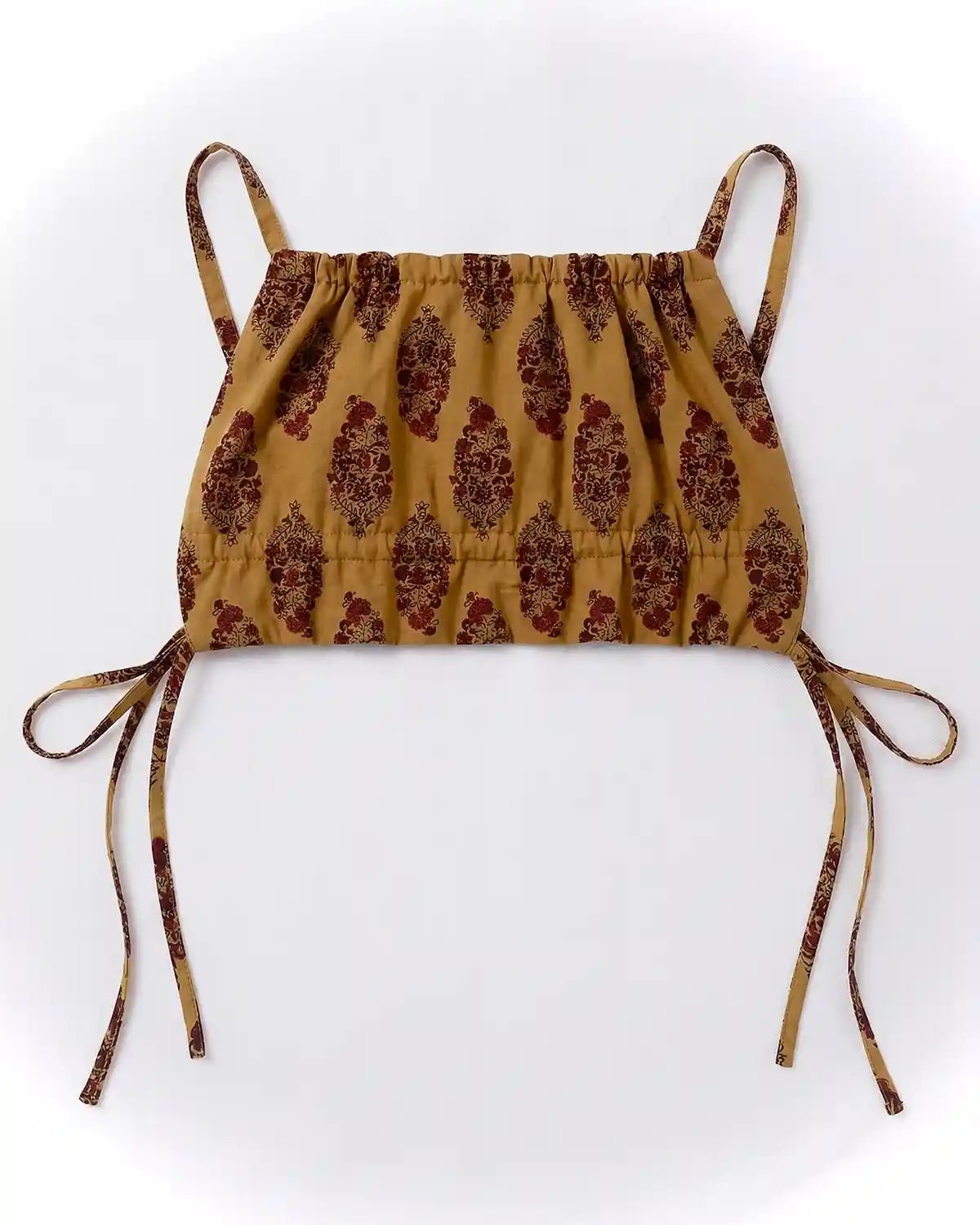 Gold Rutvi backless top - Shopsuhi