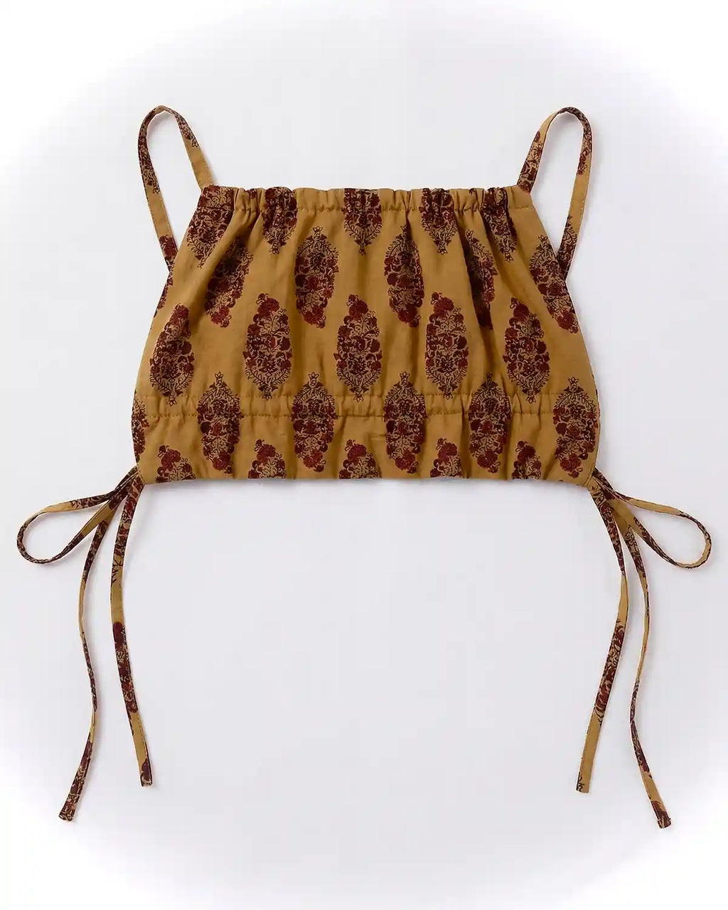 Gold Rutvi backless top
