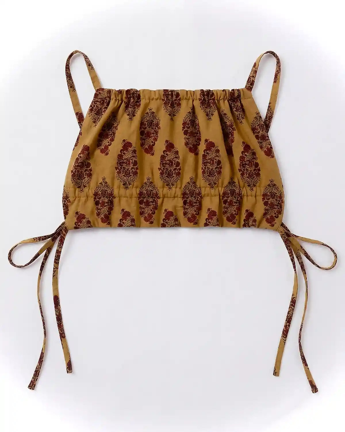 Gold Rutvi backless top