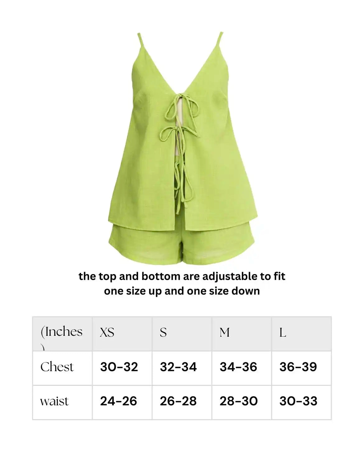 Lime Green Strings attached Co-ord set