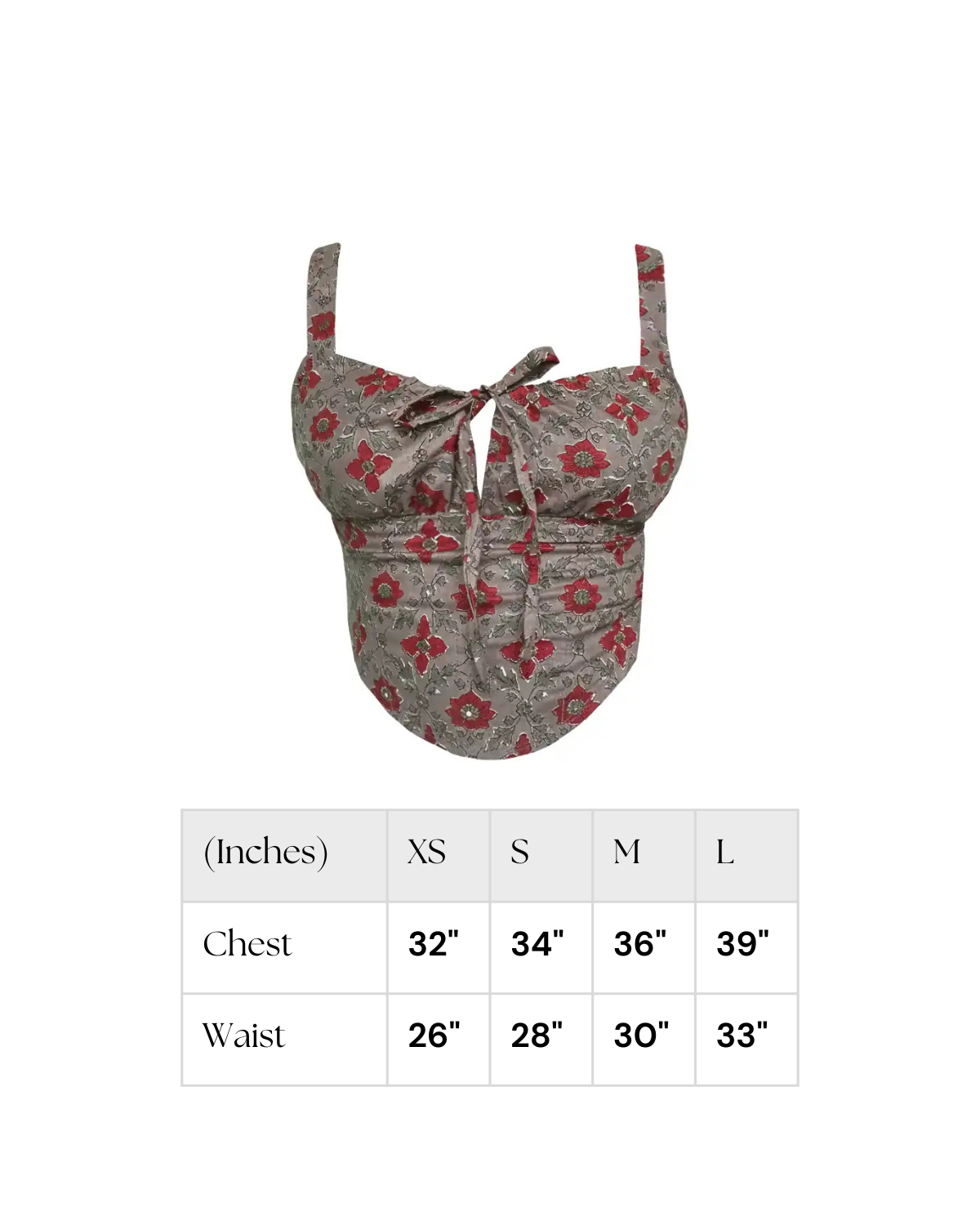 Brown Aru Corset Top