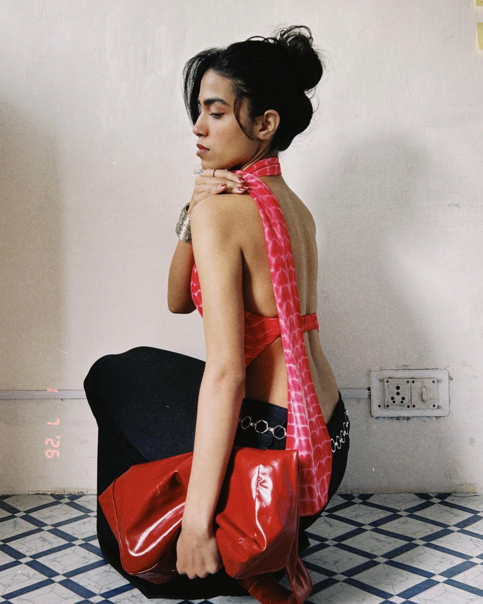 NIA PINK Y2K TOP