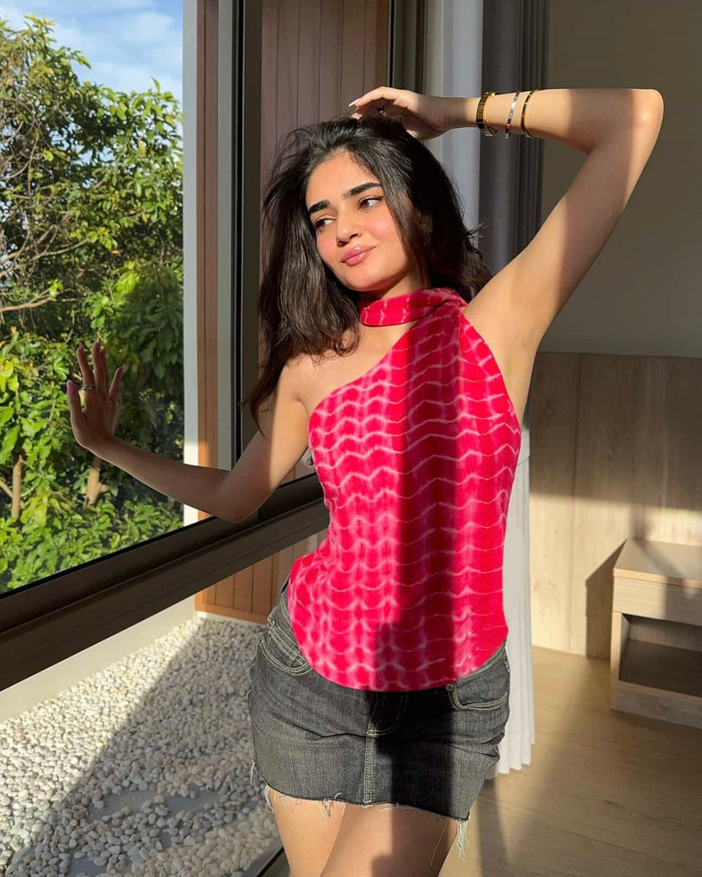 NIA PINK Y2K TOP