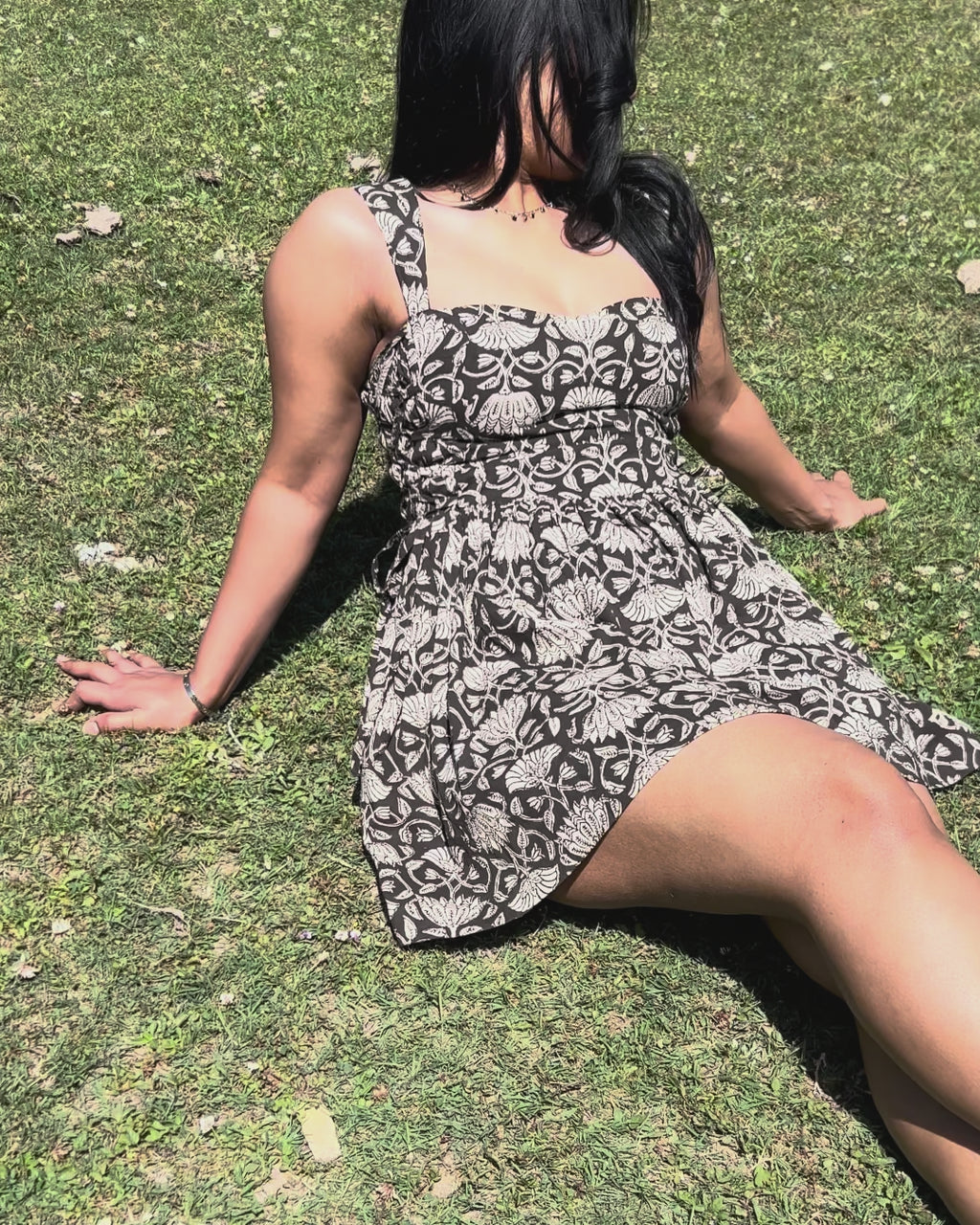 Black Moonflower Dress