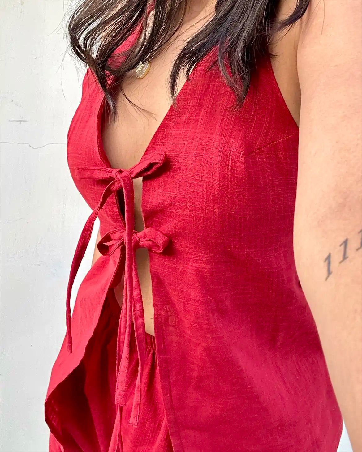 Rose Strings attached Co - ord set - Shopsuhi