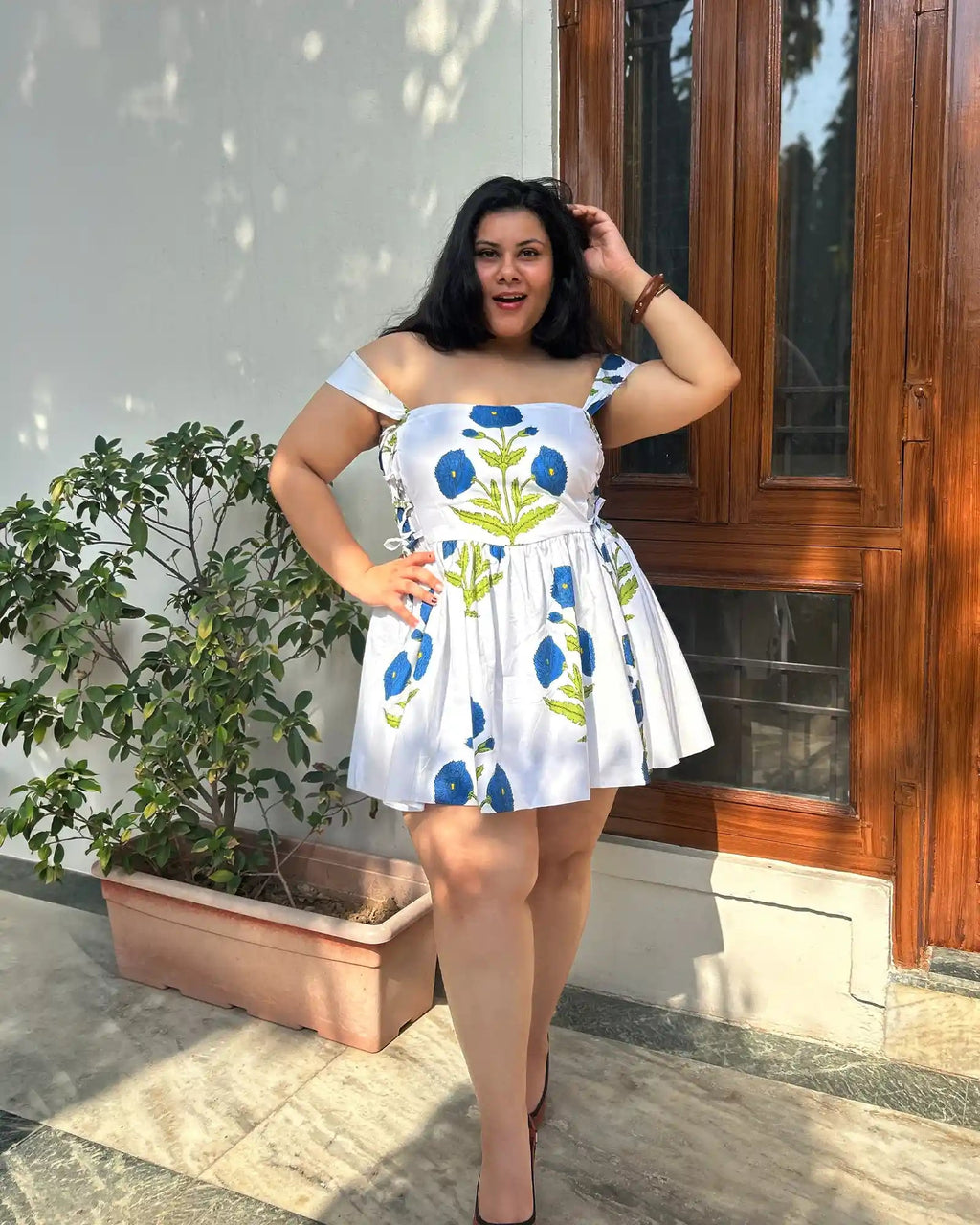 White Wildflower Dress - Shopsuhi